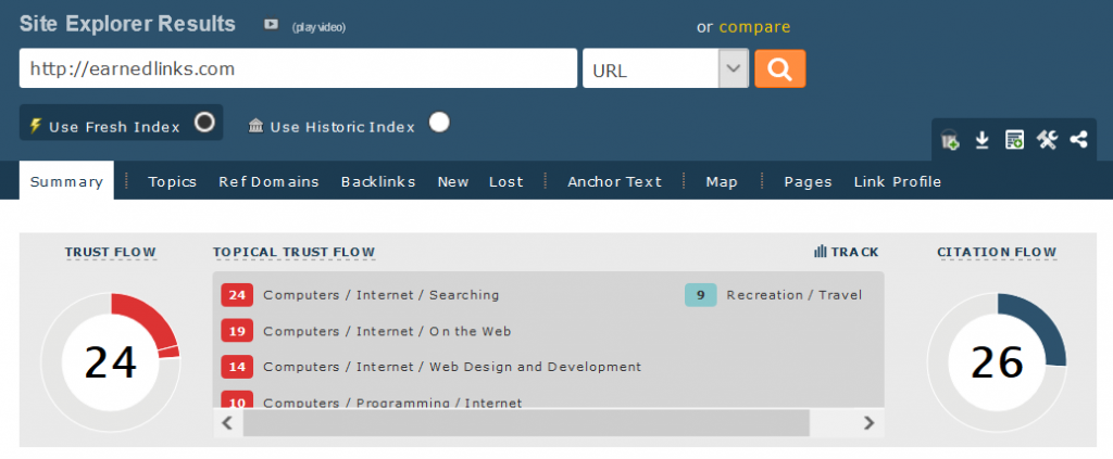 screenshot-majestic-com-trust-flow-for-earnedlinks